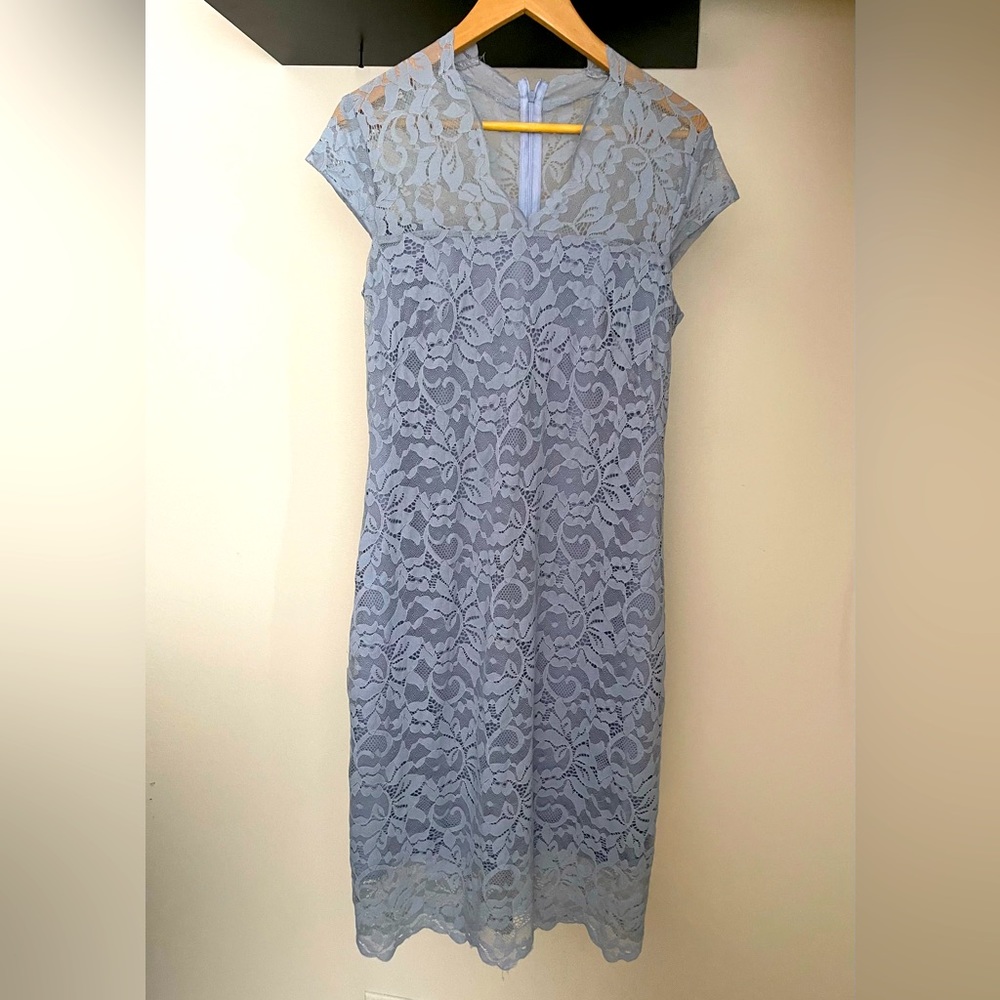 Light blue lace dress